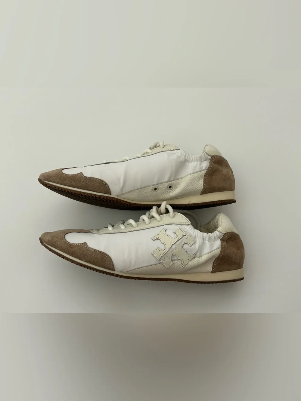 Tory Burch The Tory Sneakers Retro Classic Preppy Designer Neutral Designer $248